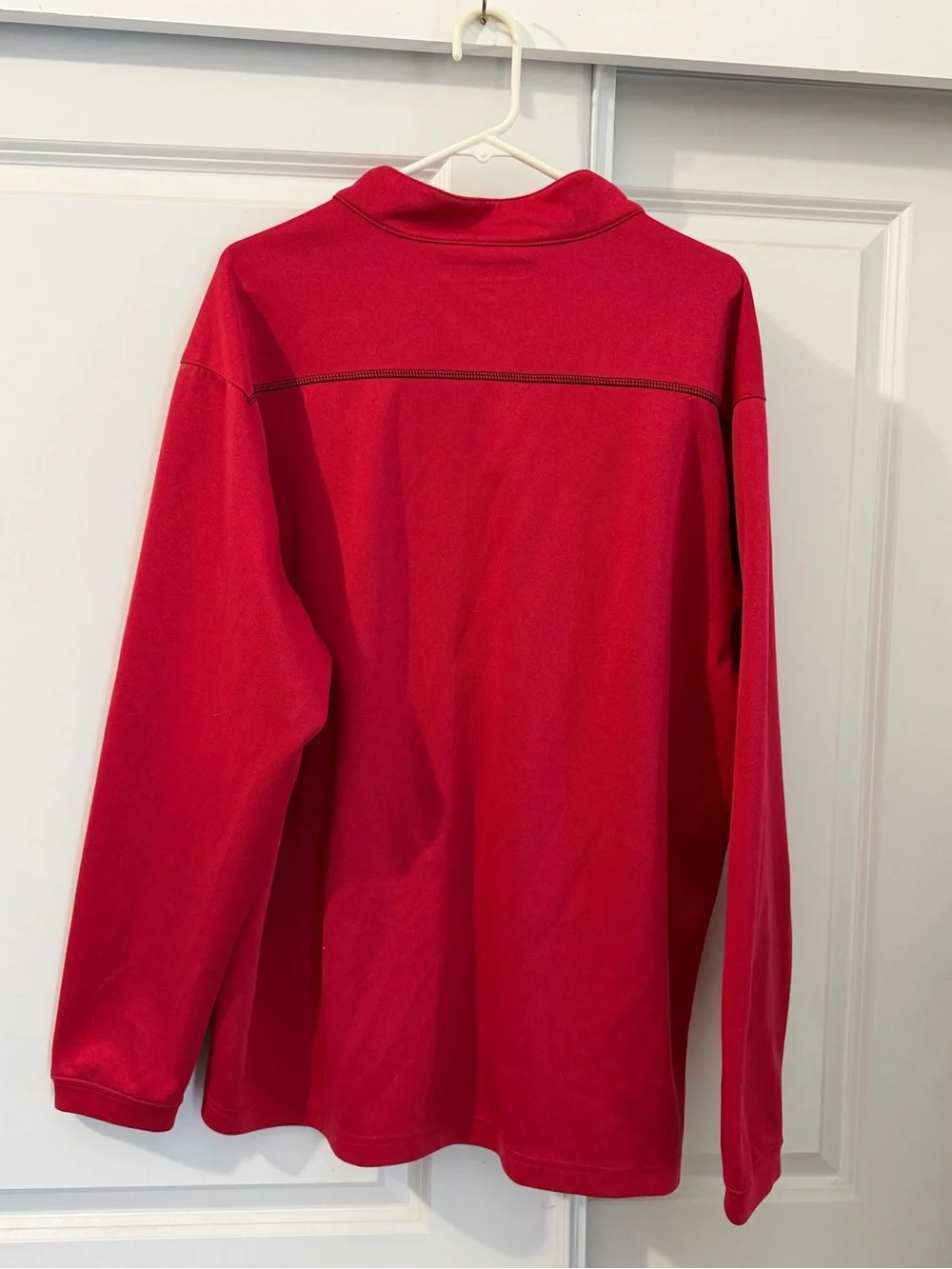 Pebble Beach Red Half-Zip Men's Sweater